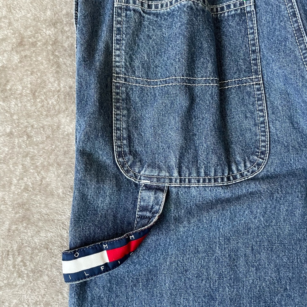 Vintage 90s Tommy Hilfiger Denim Overalls Size M